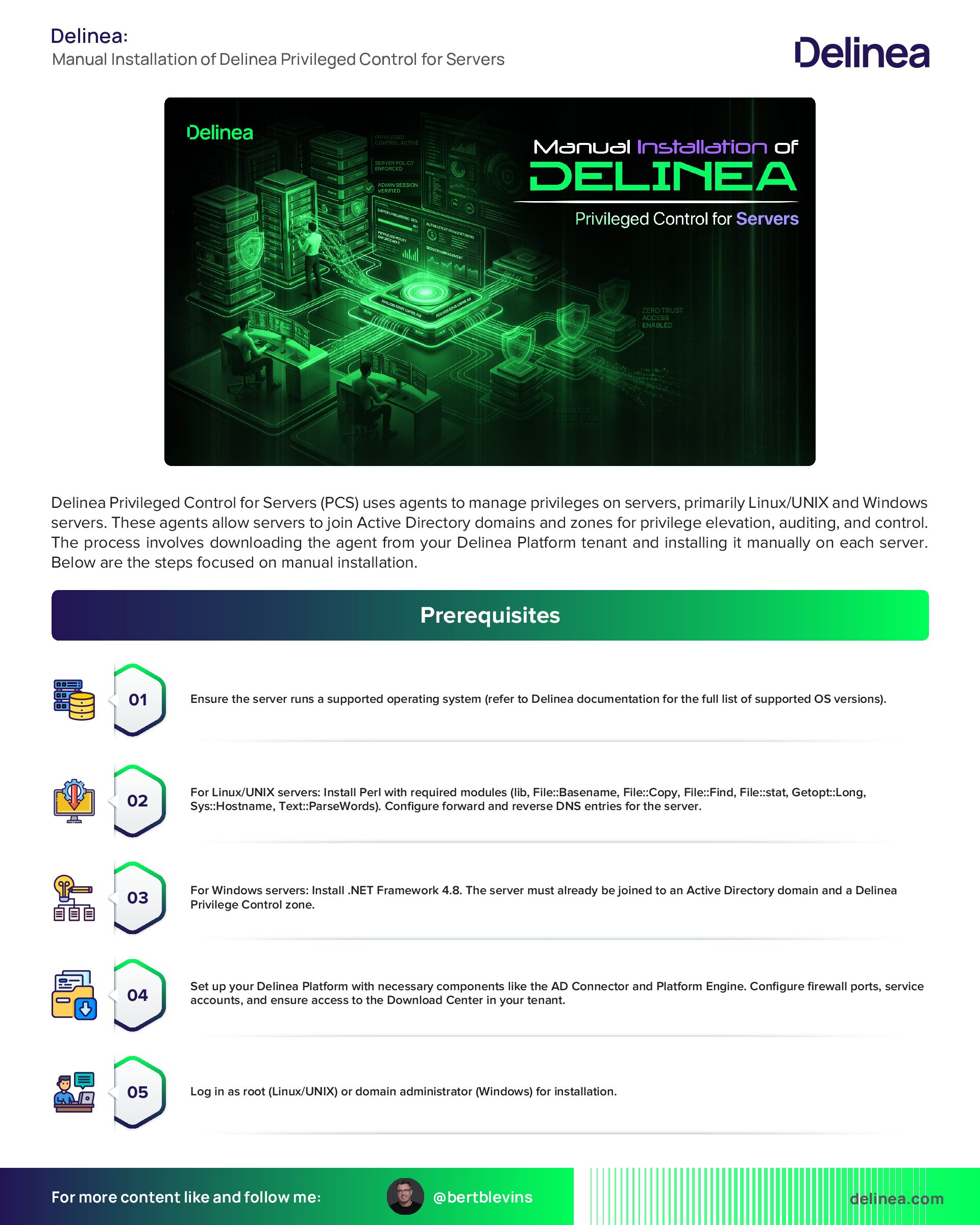 Manual Installation of Delinea Privileged Control for Servers
