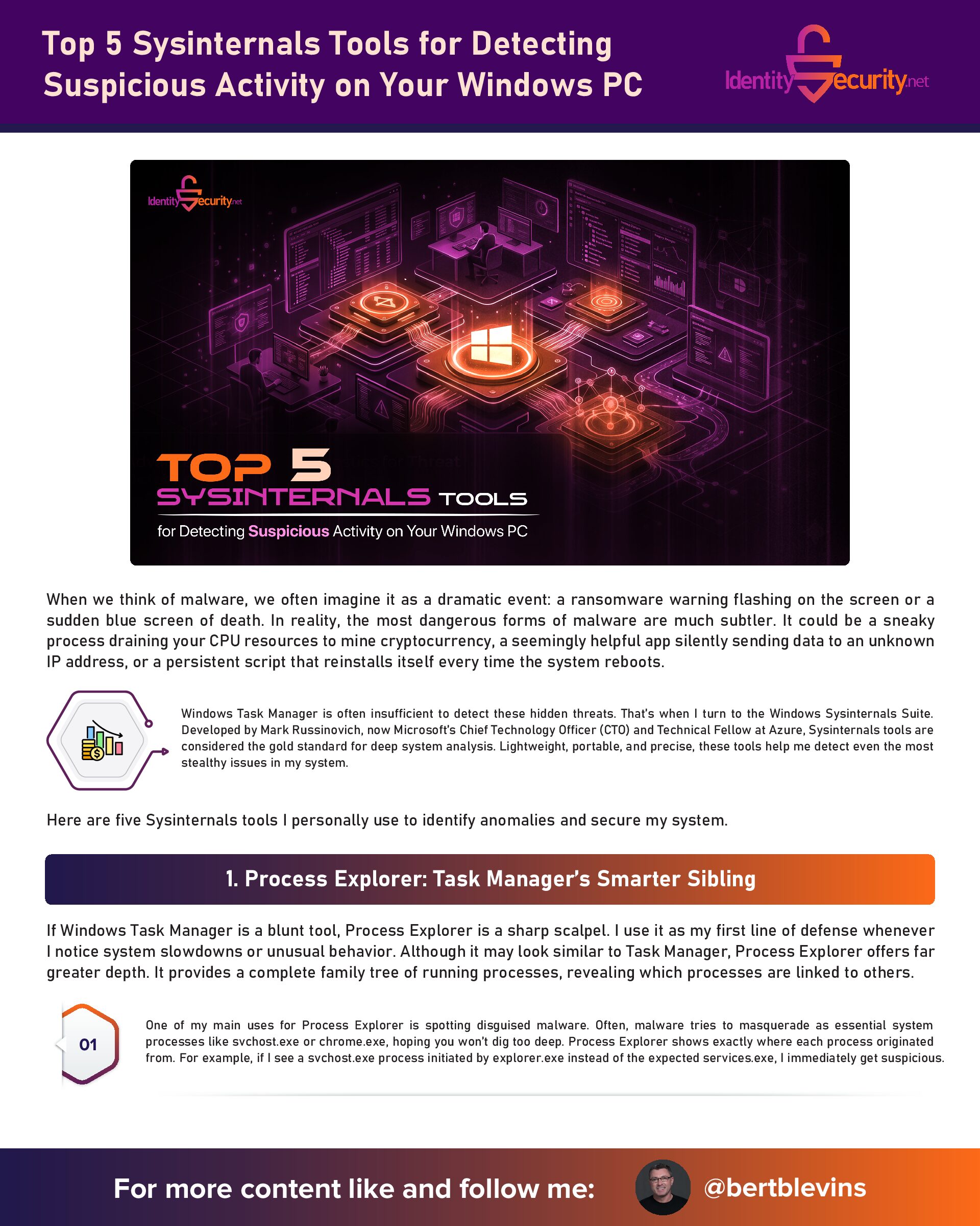 Top 5 Sysinternals Tools for Detecting Suspicious Activity on Your Windows PC