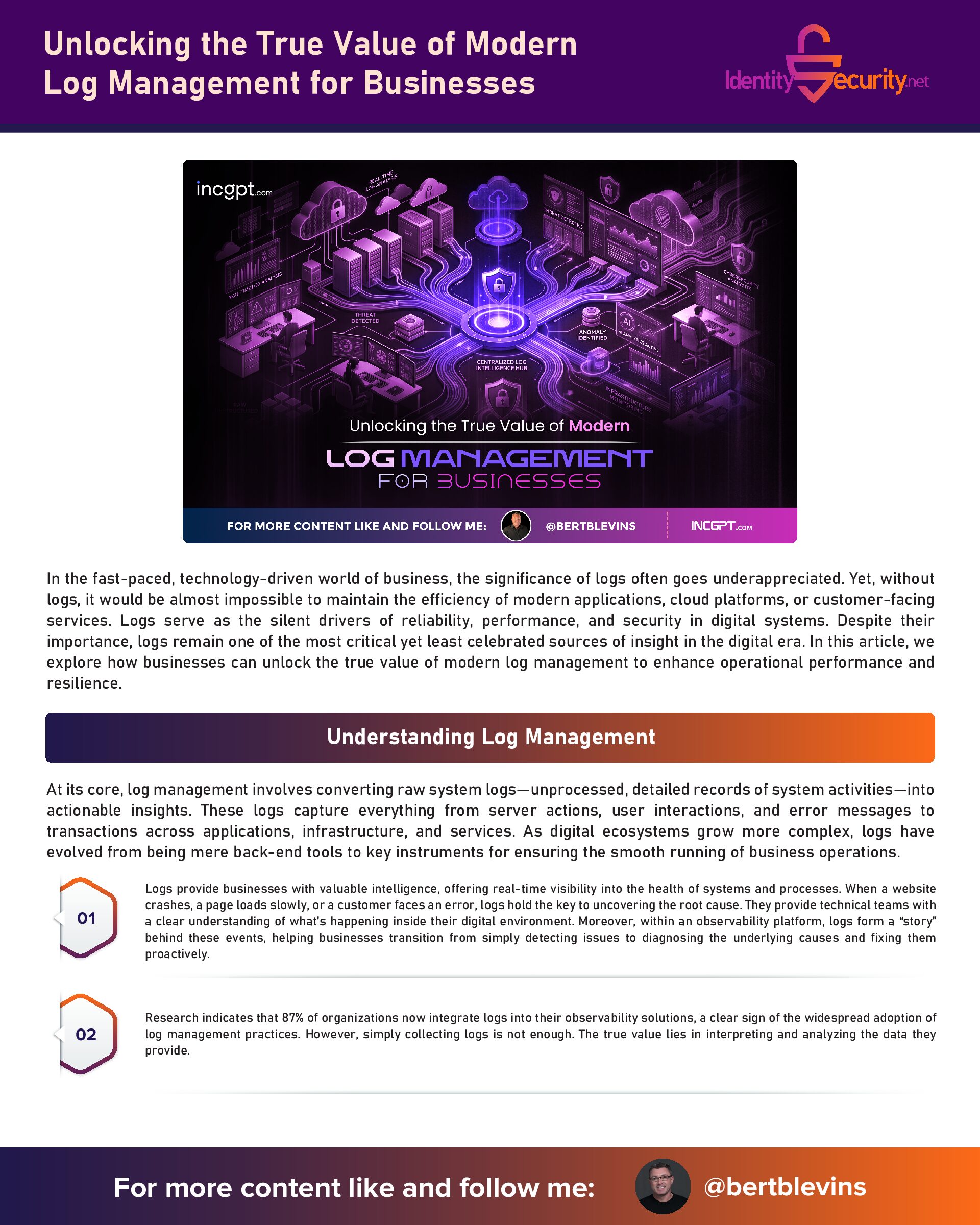 Unlocking the True Value of Modern Log Management for Businesses